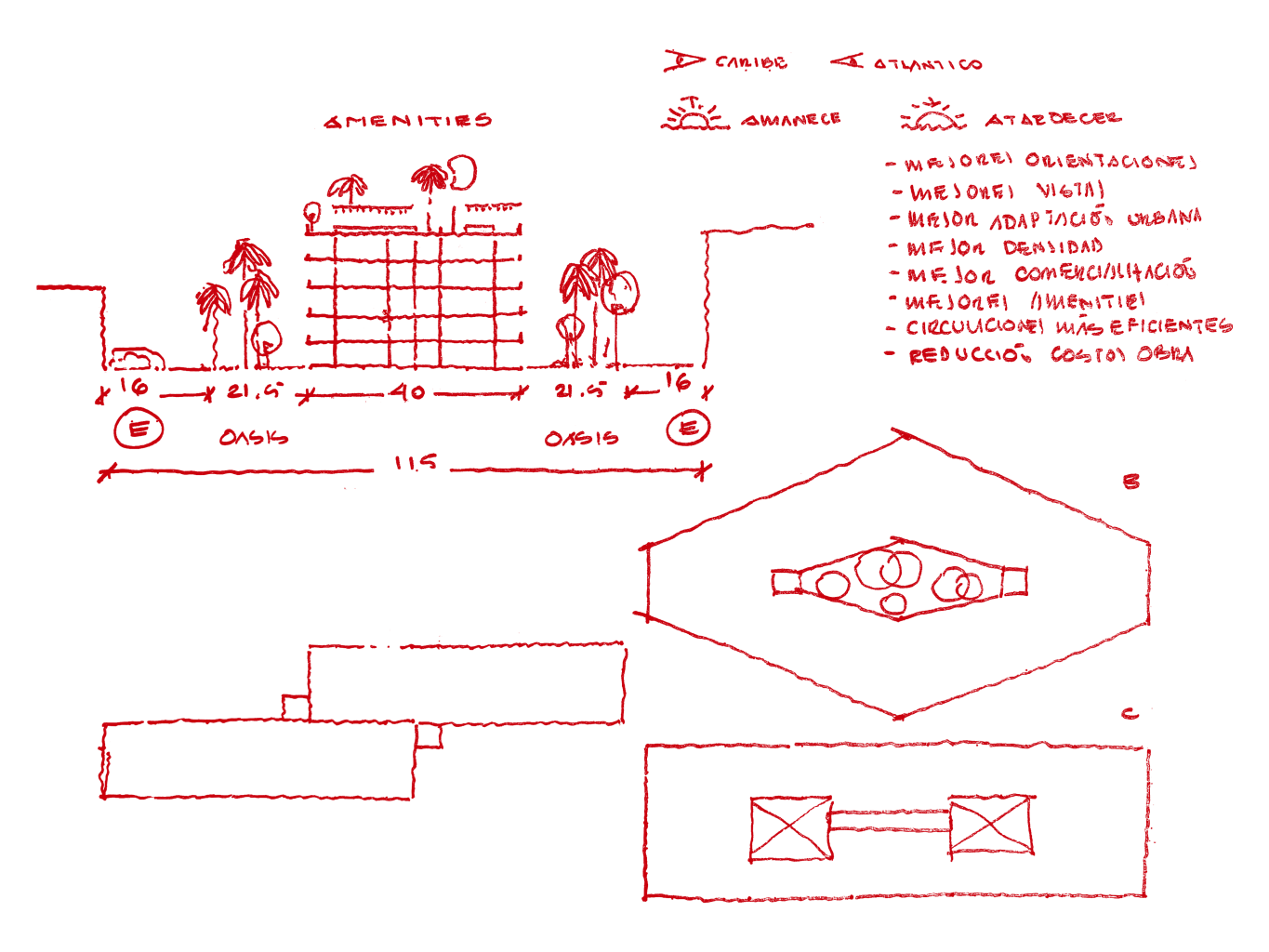 Jose Lombana Arquitectos croquis